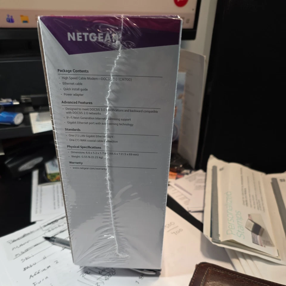 NETGEAR CM700-100NAS High SpeedCable Modem (open Box, Tested) - Image 2 of 3