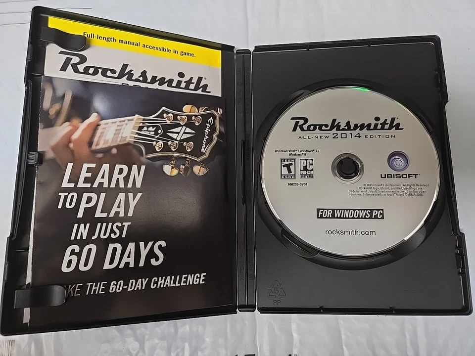 Rocksmith 2014 Edition PC Windows/Mac 2013 Two-Discs No Cable w/ Code - Image 3 of 4