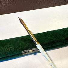 Calligraphy Dip Pen Nib Holder w/ Gold Metal ...