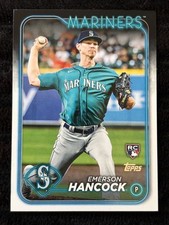2024 Topps Series 1 Emerson Hancock Rookie Card Mariners Pitcher RC #39