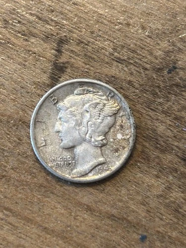 1943S Mercury Dime AU