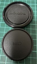  NEAR MINT   Genuine Minolta Rear Lens Caps Body Cap For SR / MC / MD From JAPAN