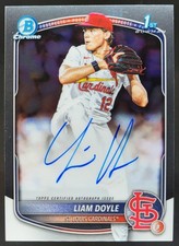 2025 Bowman Draft Liam Doyle Chrome Auto 1st Prospect Cardinals BK3