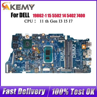 For Dell Vostro 5402 5502 Laptop Motherboard i3 i5 i7 19862-1 0G0XMN 4D2JV H2F8K