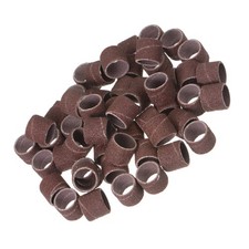 Sanding Drums 1/2" Mini Sanding Sleeves 120 Grit Sanding Bands, 50Pcs