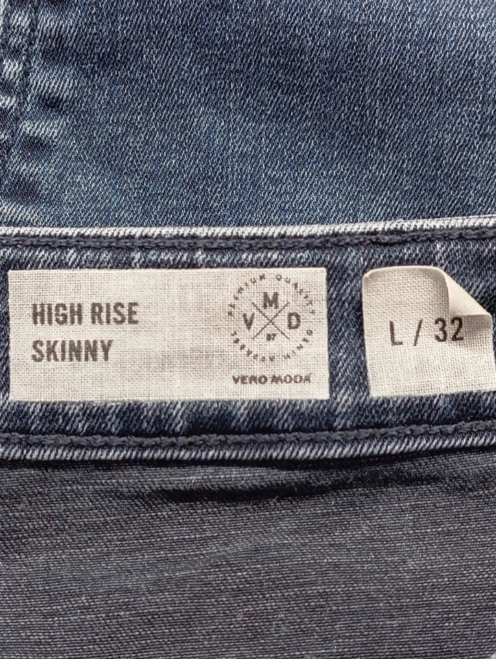 VERO MODA Vaquero slim Mujeres Vaquero Talla EU 32 azul look casual - Imagen 4 de 4