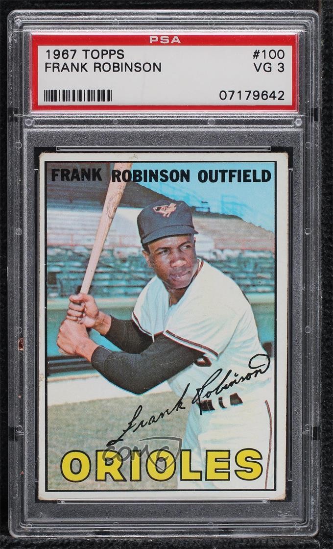 1967 Topps Frank Robinson #100 PSA 3 HOF 2jq