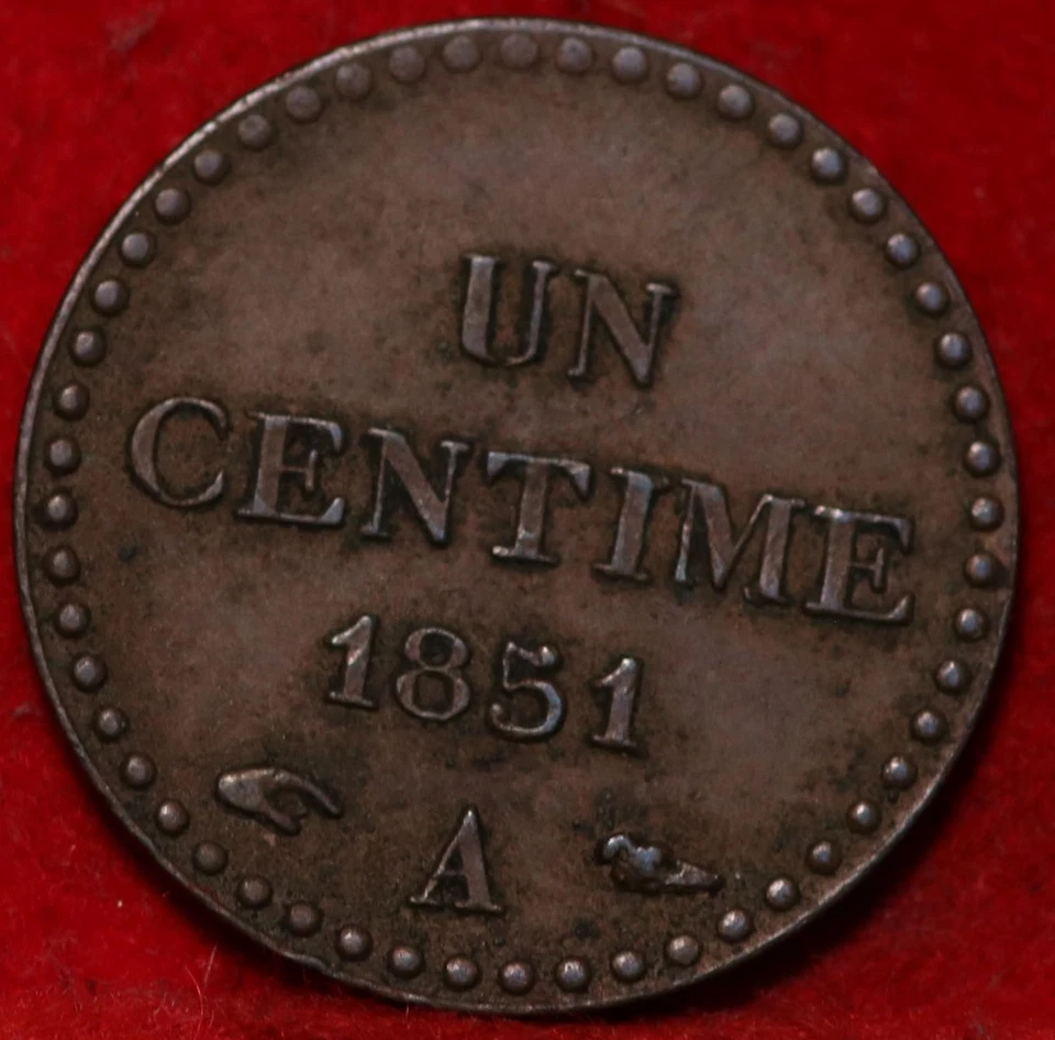1851 France 1 Centime Foreign Coin - Image 2 of 2