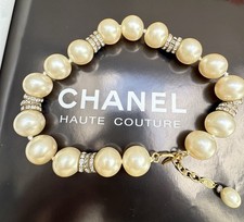 Collana di perle CHANEL collana CC collier designer rara gioielli France vintage anni 90