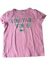 Vineyard Vines girls size small 8/10 short sleeve graphic t-shirt sparkle pink