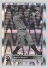 2022 Topps Chrome Sonic Black & White RayWave Refractor Javier Baez #147 1ar2