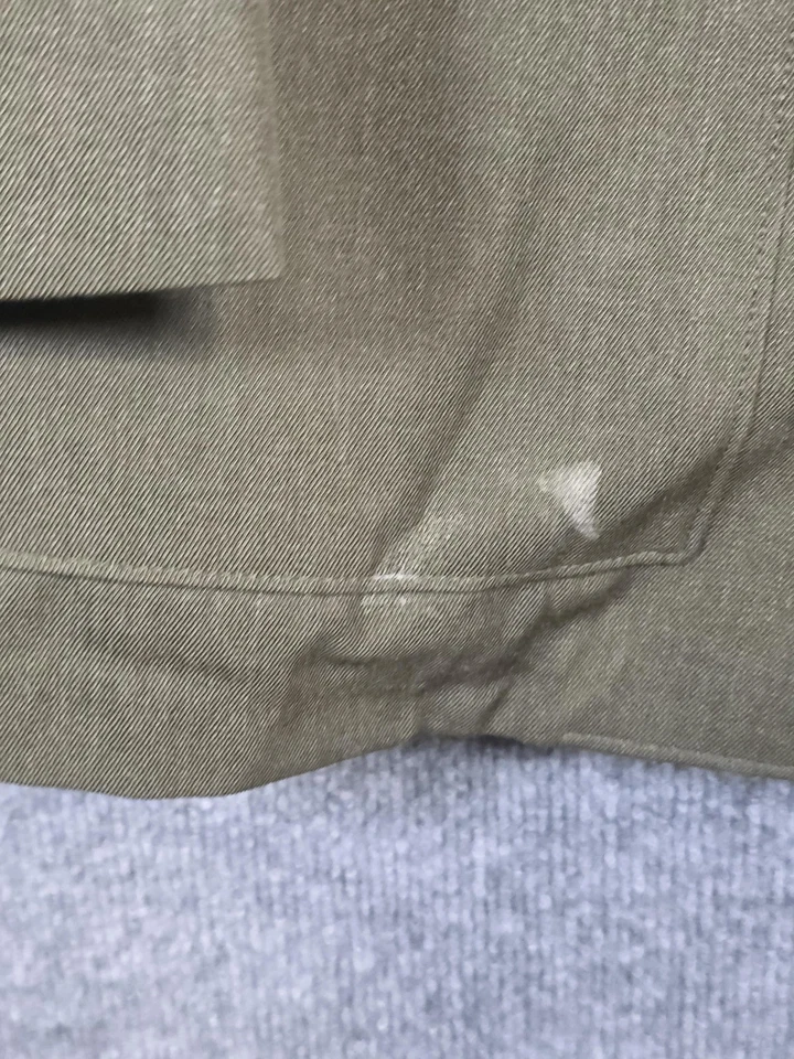 Abrigo de vestir de servicio USMC de colección para hombre 41XL verde gabardina personal sargento uniforme años 90 Foto 2 de 4