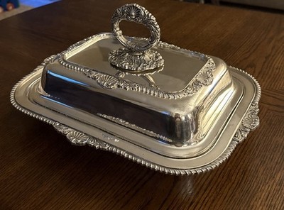 Vintage King George E. P. C. Silver plate covered server