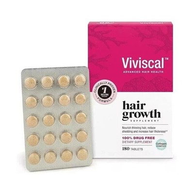 Viviscal Hair Growth Dietary Supplement with Collagen Complex 180 Tabs