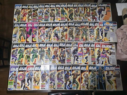Gi Joe ARAH 1980s Full File Card Huge Lot! 60 Full Cards! All Vintage 82-94!