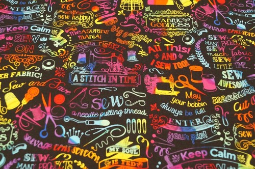 Patchworkstoff 50x112cm 100% Baumwolle Thema Handarbeiten Nähen Stricken Wolle - Bild 8 von 11