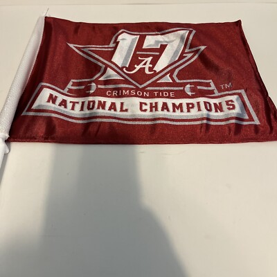  Alabama National Champions 17 Crimson Tide - Car Window Flag