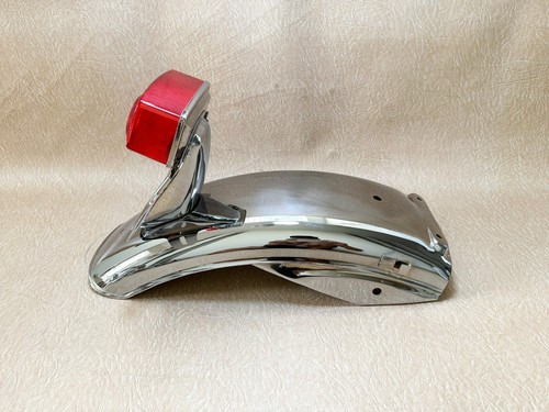 1970 1971 Honda CB750 CB750K Four K0 K1 Rear Fender & Tail Light MudGuard Chrome - Picture 5 of 12