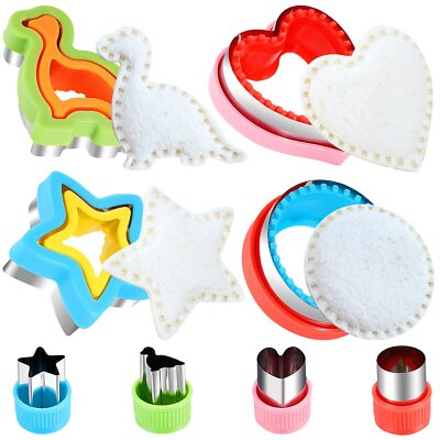 Sandwich Cutter and Sealer, Bread Decruster Maker,Cookie Cutters for Kids