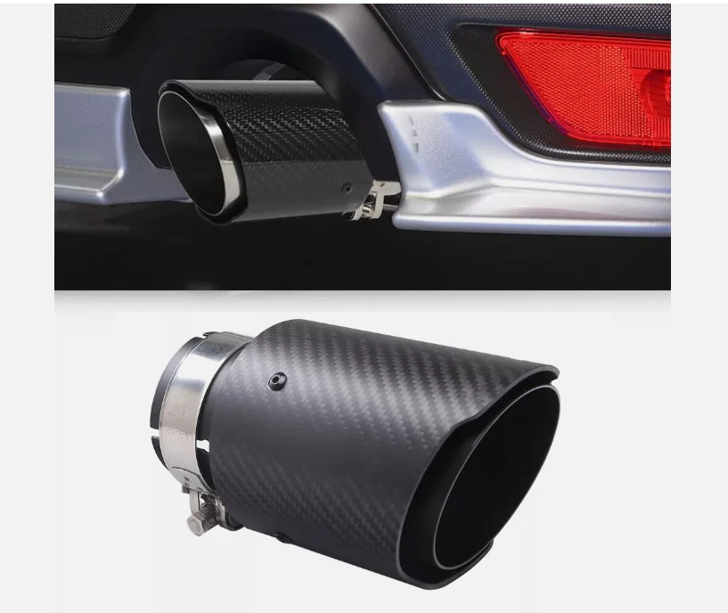 Silenciador trasero de tubo de escape de fibra de carbono para 05-25 Nissan Altima TEANA 2P Foto 3 de 4