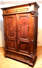 Produktbild - Wäscheschrank Kleiderschrank Schlafzimmer Antik in Esche  ca. 19 Jh.
