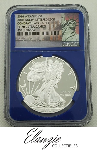 2016-W Proof American Silver Eagle 30th Anniversary Congratulations Set NGC PF70