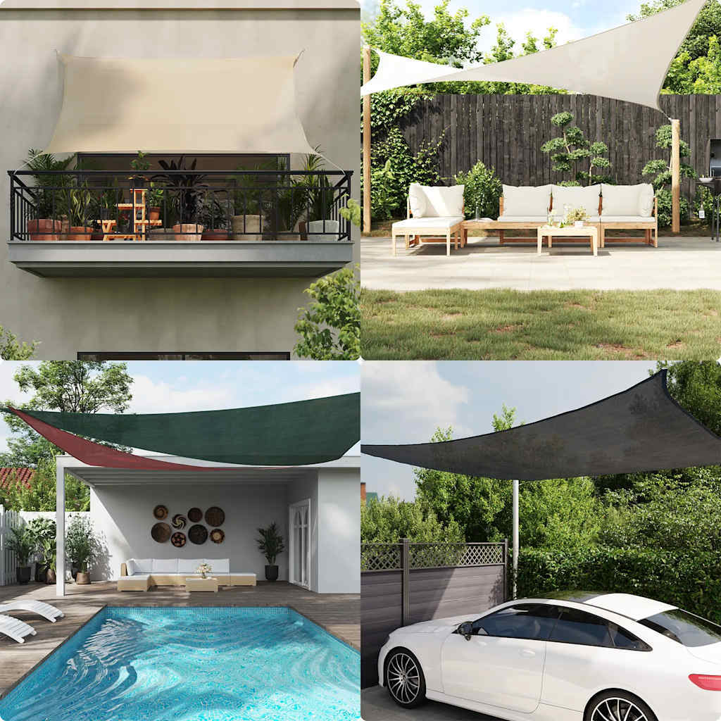 vidaXL Sunshade Sail 160 g/m虏 Rectangular Blue 3.5x4.5 m HDPE