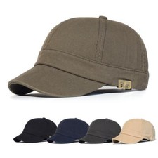 Hot Mens Vintage Cotton Dad Hat Short Brim Adjustable Baseball Cap Street Sports