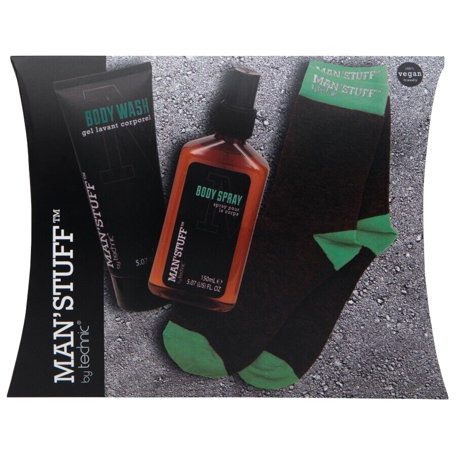 Men's Toiletry Gift Set Socks Body Spray Wash Dad Black Pepper Man Father's Day