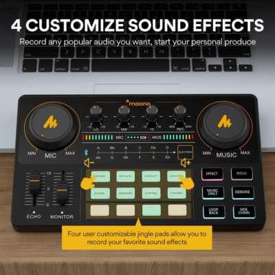 Podcast Equipment Bundle Kit Microphone Audio Sound Interface Recording Studio