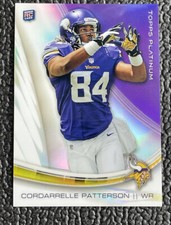 🔥CORDARRELLE PATTERSON 2013 TOPPS PLATINUM ROOKIE CARD REFRACTOR!🔥FALCONS!