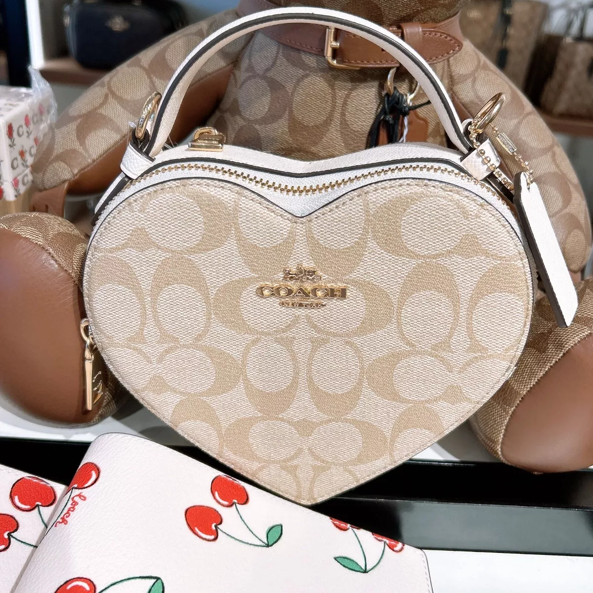 Heart Bag In Signature Leather, COACH in 2023