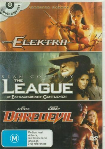 ELEKTRA / DAREDEVIL / THE LEAGUE OF EXTRAORDINARY GENTLEMEN DVD (PAL, 3 Disc) - Picture 1 of 1