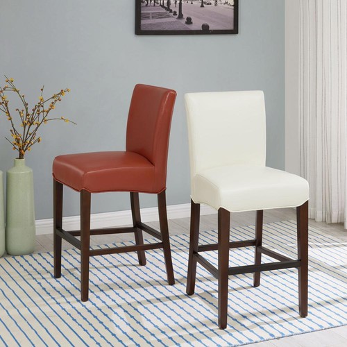 Milton Bonded Leather Counter Stool - Picture 2 of 8
