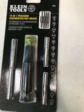 NEW Klein Tools 32314 Electronic Screwdriver, 14-in-1 with 8 Precision Tips.