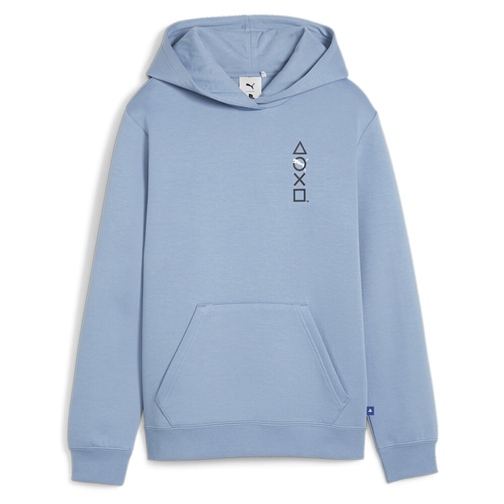 Пуловер с капюшоном Puma Playstation X Graphic для мальчиков, синяя повседневная верхняя одежда 62486320