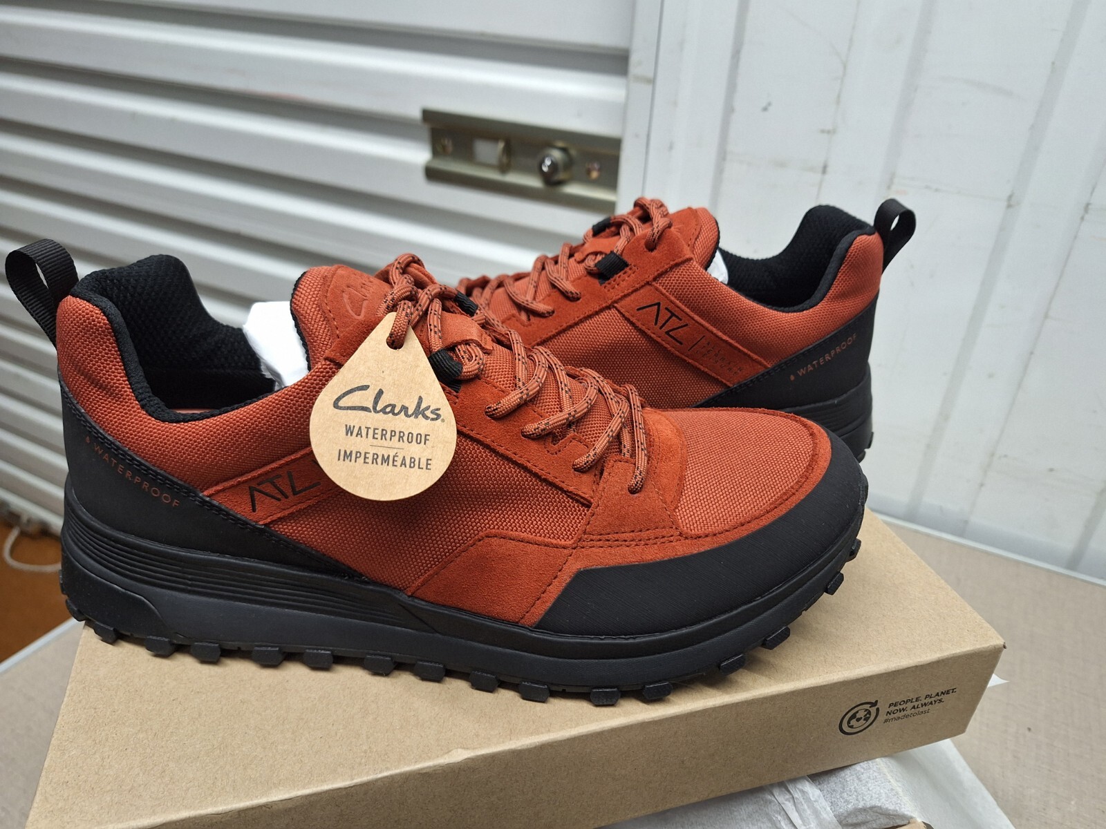 Clark Mens ** ATL TREK LO GTX - Rust Combi - Waterproof ** UK 7,8,9,10 ...