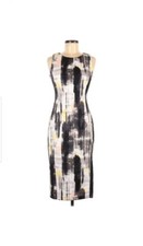NEW Cato Women Gray/Multicolored Casual Bodycon Dress Size 6
