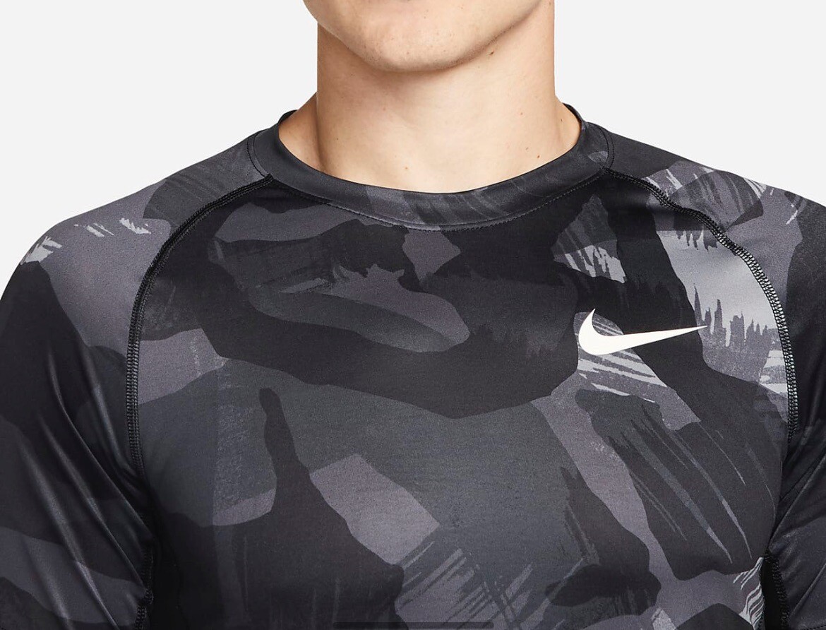 Nike Pro Dri-FIT Men's Training Short-Sleeve Slim Camo Fit Top