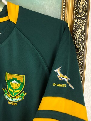 Asics South Africa Rugby World Cup Jersey Shirt Rare Mens Trikot