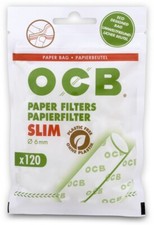 OCB Papier Filter Eco Slim Zigaretten Eindreh Twist 6mm a 120 Stk.| 1 Beutel