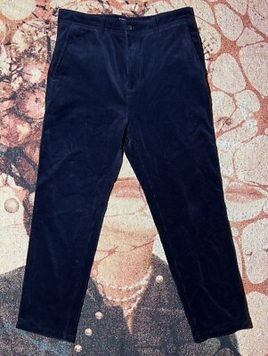 Carhartt WIP Menson Pant Corduroy Navy Size 32