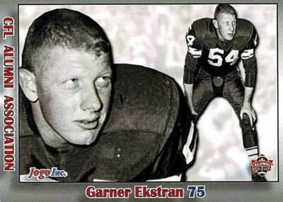 2014 Jogo CFL Alumni Assoc.  #124 Garner Ekstran - Saskatchewan - 160 sets made