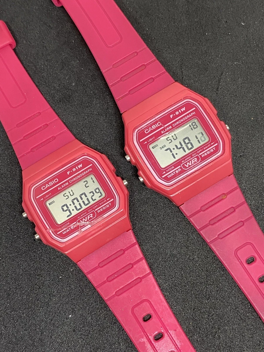 Casio f91 pink cheap