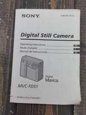 SONY Manual MVC-FD51 Digital Still Camera Operating Instructions Manual