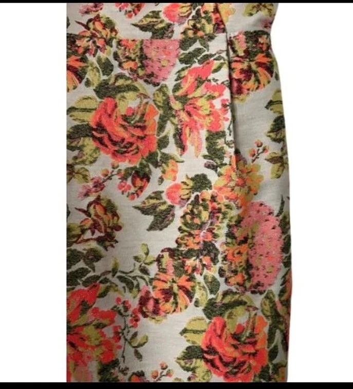 Vestido Stella McCartney Neón Floral Jacquard 'Ridley' Talla US 6/42 Foto 2 de 3