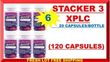 Stacker 3 XPLC Herbal Dietary 20/Bottle (Lot 6 X) = 120 Capsules