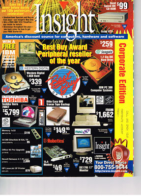 Vintage Computer Catalog Insight Corporate Edition January 1996 | eBay