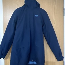Jack Wolfskin Women Insulated Ski Jacket Navy - Uk 8/10