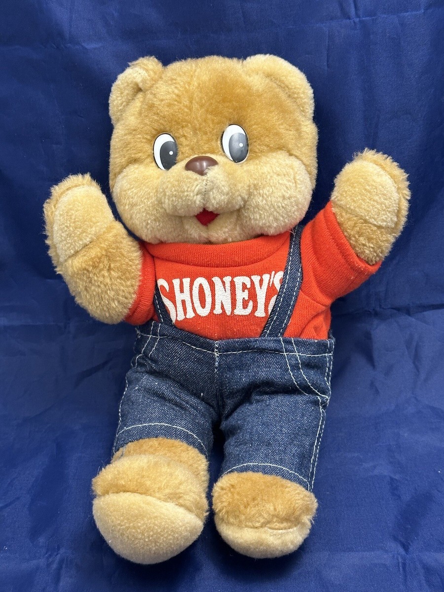 Vintage Shoneys Teddy Bear Stuffed Animal Plush Soft Toy 1986